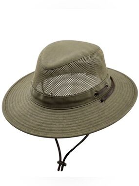 Dorfman Pacific Men’s Mesh Safari Sun Hat Sz M